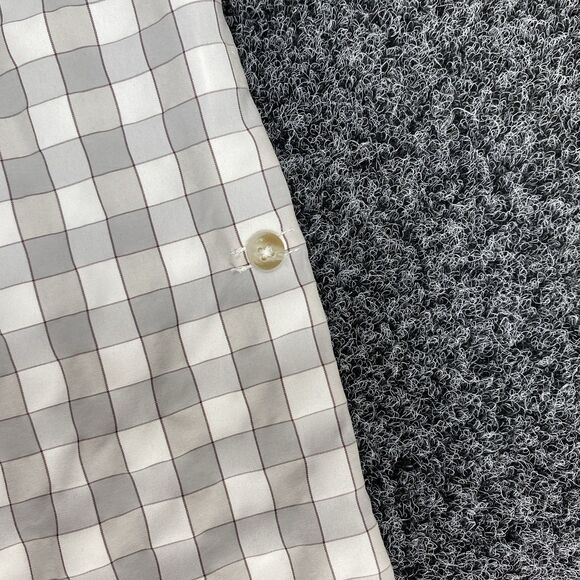 Orvis Teal Shirt Button Checkered Roll-Tab Sleeves #2TK9 Shirt Size Large - Picture 4 of 8